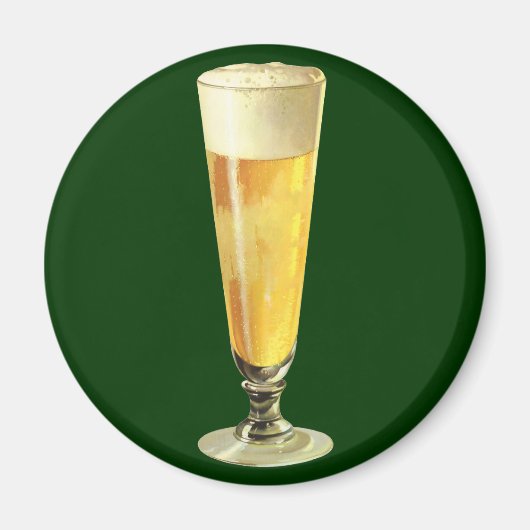 Vintages großes, tiefgefrorenes Bier, alkoholische Magnet (Vorne)