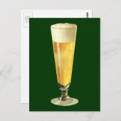 Vintages großes, tiefgefrorenes Bier, alkoholische Postkarte (Vorne/Hinten)