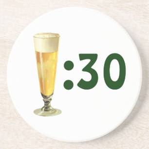 Vintages großes, tiefgefrorenes Bier, alkoholische Untersetzer