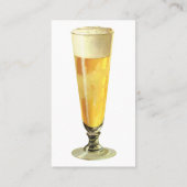 Vintages großes, tiefgefrorenes Bier, alkoholische Visitenkarte (Rückseite)