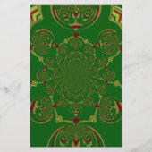 Vintages Grün Briefpapier (Vorderseite)