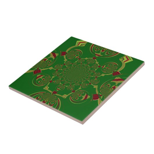 Vintages Grün Fliese (Seite)