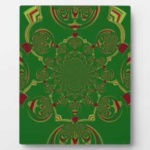 Vintages Grün Fotoplatte