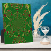 Vintages Grün Fotoplatte (Seite)