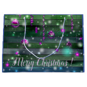 Vintages Grün Große Geschenktüte (Vorderseite)