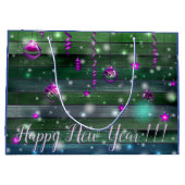 Vintages Grün Große Geschenktüte (Rückseite)