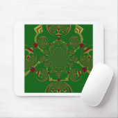 Vintages Grün Mousepad (Mit Mouse)