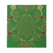 Vintages Grün Notizblock (Vorderseite)