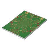 Vintages Grün Notizblock (Rotiert)