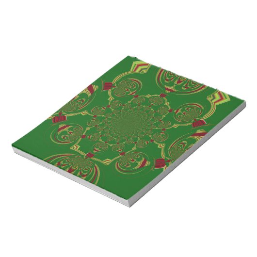 Vintages Grün Notizblock (Rotiert)