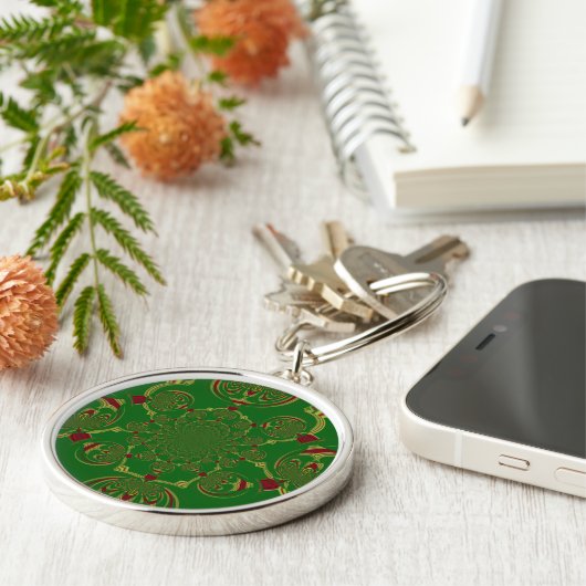 Vintages Grün Schlüsselanhänger (Seite)