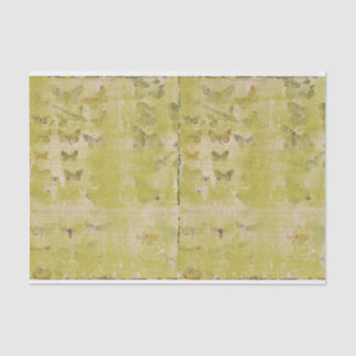 Vintages Grün-Schmetterling-Shabby Chic Seidenpapier