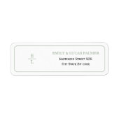 Vintages grünes blumengeschmücktes Wappen (Vorne)