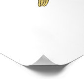 Vintages grünes botanisches Plakat (Ecke)