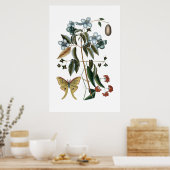 Vintages grünes botanisches Plakat (Küche)