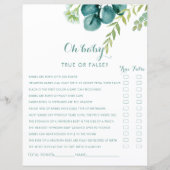 Vintages grünes Eukalyptus Oh Baby Duschspiel (Vorderseite)