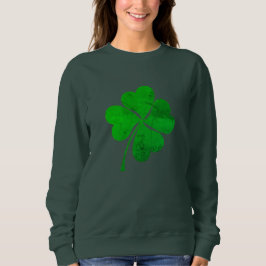 Vintages grünes Glück am St. Patrick's Day Sweatshirt