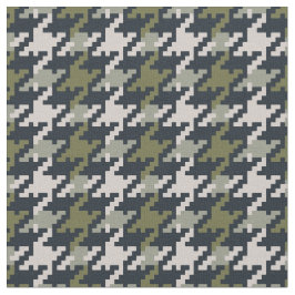 Vintages grünes Hahnentrittmuster kariertes Muster Stoff