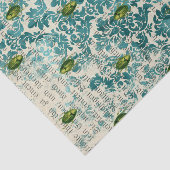 Vintages grünes Käfer-Insekt Seidenpapier (Ausschnitt)