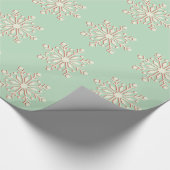 Vintages grünes und geschenkpapier (Ecke)