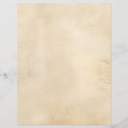 Vintages Grunge Artisan Pergament Paper Blatt (Rückseite)