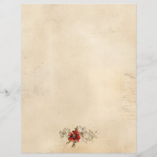 Vintages Grunge Artisan Pergament Paper Blatt