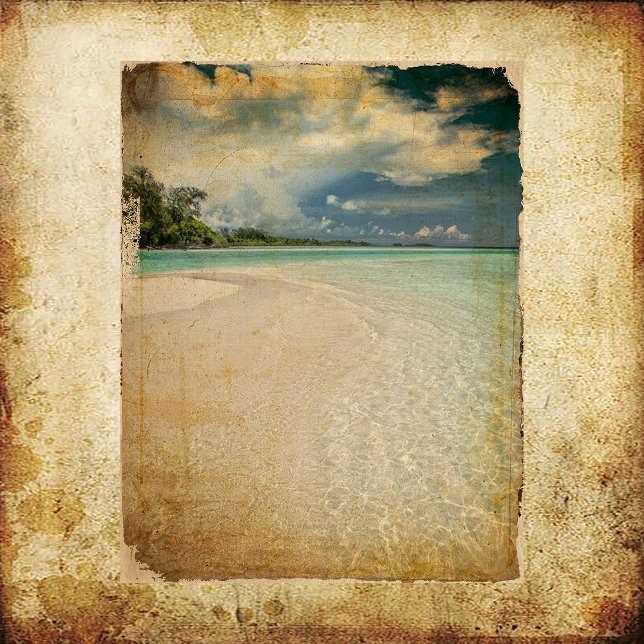 Vintages Grunge Beach Scrapbook (Von Creator hochgeladen)