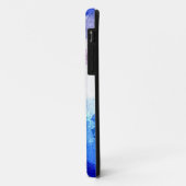 Vintages Grunge blaues Blumenmuster Case-Mate iPhone Hülle (Hinten/Links)