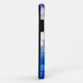 Vintages Grunge blaues Blumenmuster Case-Mate iPhone Hülle (Hinten/Rechts)