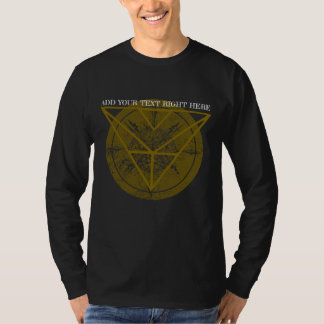 Vintages Grunge-Design in geometrischer Form T-Shirt