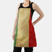 Vintages Grunge-Design mit italienischer Flagge Schürze (InSitu)