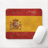 Vintages Grunge-Design mit spanischer Flagge Mousepad (Mit Mouse)