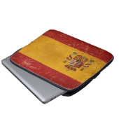 Vintages Grunge Design Notebook-Sieb mit spanische Laptopschutzhülle (Vorne Knopf)