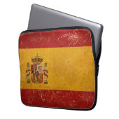 Vintages Grunge Design Notebook-Sieb mit spanische Laptopschutzhülle (Vorderseite Links)