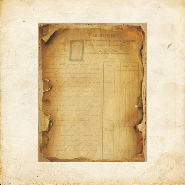 Vintages Grunge Receipt Scrapbook (Von Creator hochgeladen)