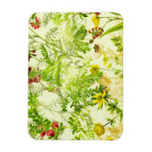 Vintages Grünwald Botanische Blätter Wildblume Magnet (Vertikal)