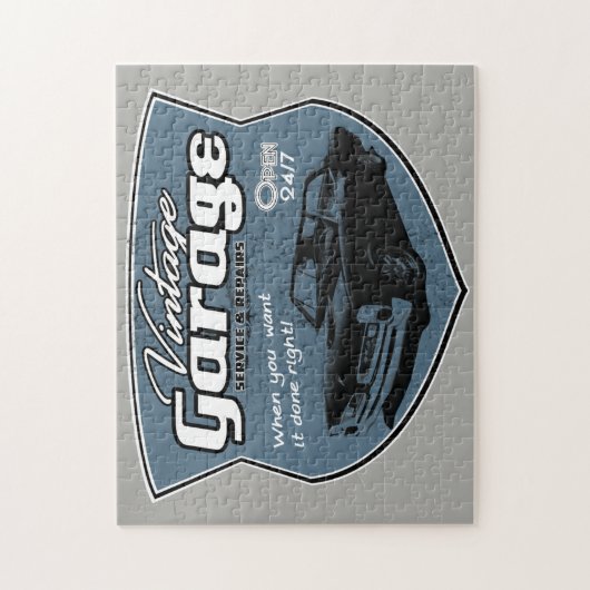 Vintages GTO Garagen-Schild Puzzle (Vertikal)
