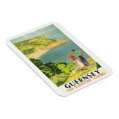 Vintages Guernsey Travel Poster Magnet (Rechte Seite)
