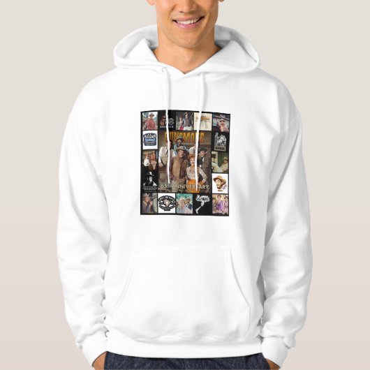 Vintages Gunrauchen Hoodie (Vorderseite)