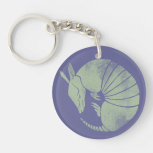 Vintages Gürteltier Schlüsselanhänger