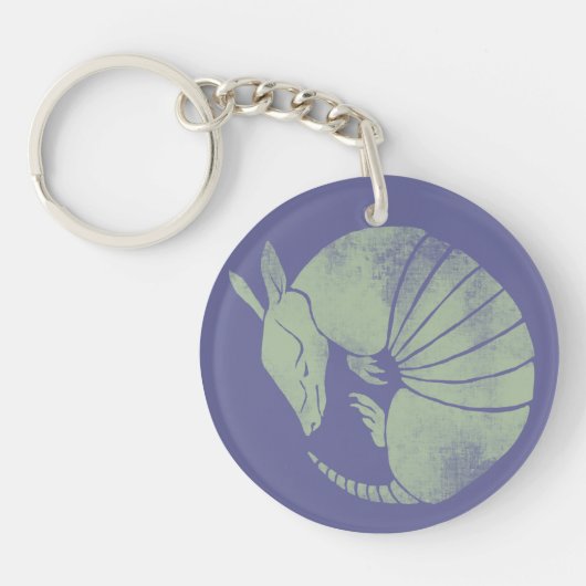 Vintages Gürteltier Schlüsselanhänger (Vorderseite)