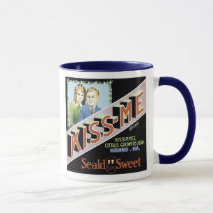 Vintages Gütesiegel für Kiss-me-Fruchtkäse Tasse