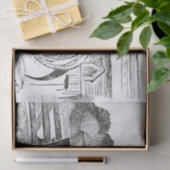 Vintages Hahn-Party des niedlichen Landes Seidenpapier (Geschenk)