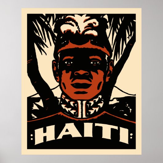 Vintages Haiti-Reiseplakat Poster (Vorne)