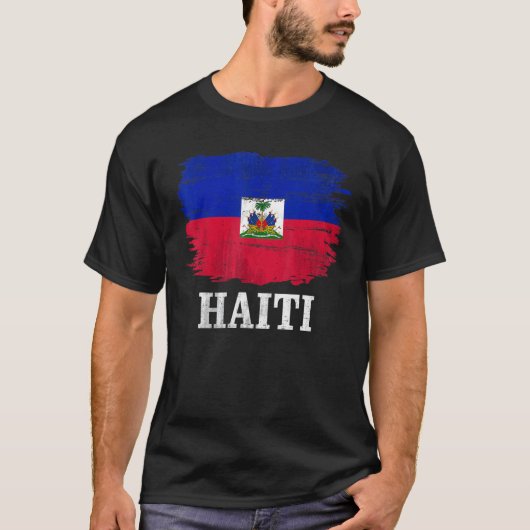 Vintages Haitianisches Flag T-Shirt (Vorderseite)