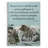 Vintages Halbdunkel-Christliches Notebook Notizblock (Vorderseite)