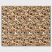 Vintages Halbkuppelmuster Geschenkpapier (Flach)