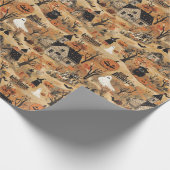 Vintages Halbkuppelmuster Geschenkpapier (Ecke)