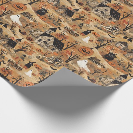 Vintages Halbkuppelmuster Geschenkpapier (Ecke)