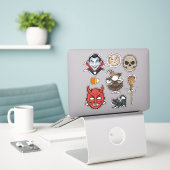 Vintages Halloween Aufkleber (Laptop auf Schreibtisch)